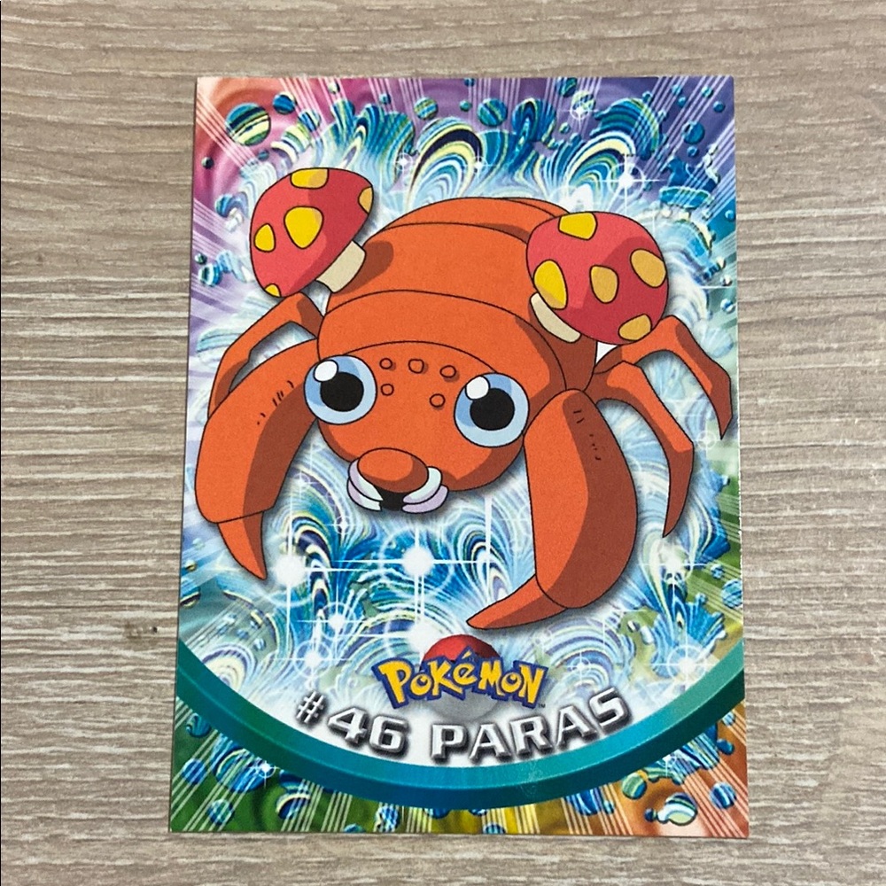 Paras #46 Pokemon Topps TV Animation Series 1 Non-Holo 1st Print